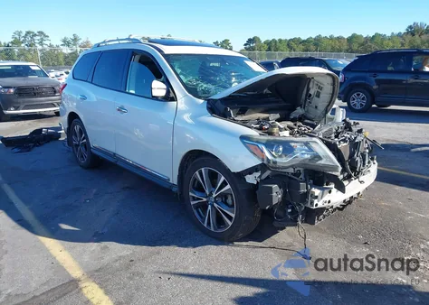 2018 Nissan Pathfinder Platinum из США, поврежденный, VIN 5N1DR2MN2JC619879